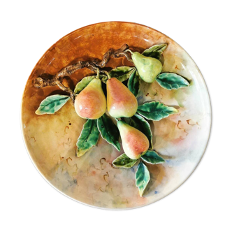 Large barbotine dish