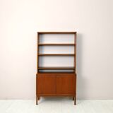 Vintage Swedish bookcase with storage compartment
