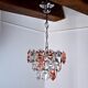 Two-coloured Kinkeldey chandelier, 3 floors, 1970, Germany