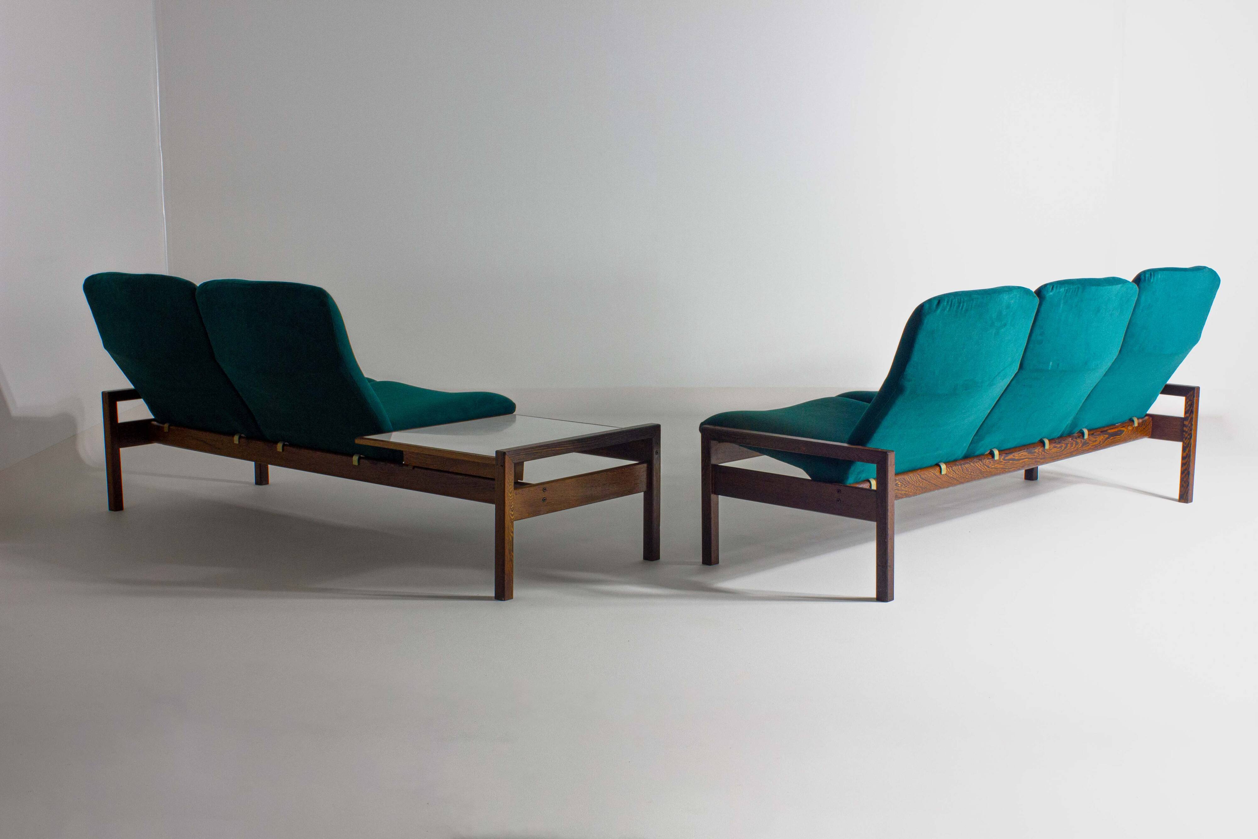 Rare mid-century sitting corner by Georges van Rijck, 1960s Belgium