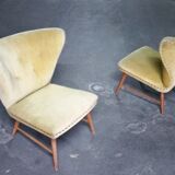 Yellow green trio of drivers at Danish flesh wing ears Elias Svedberg years 50/60