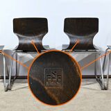 Set of 4 Pagwood Chairs, stamped Pagholz Flötotto – 1960