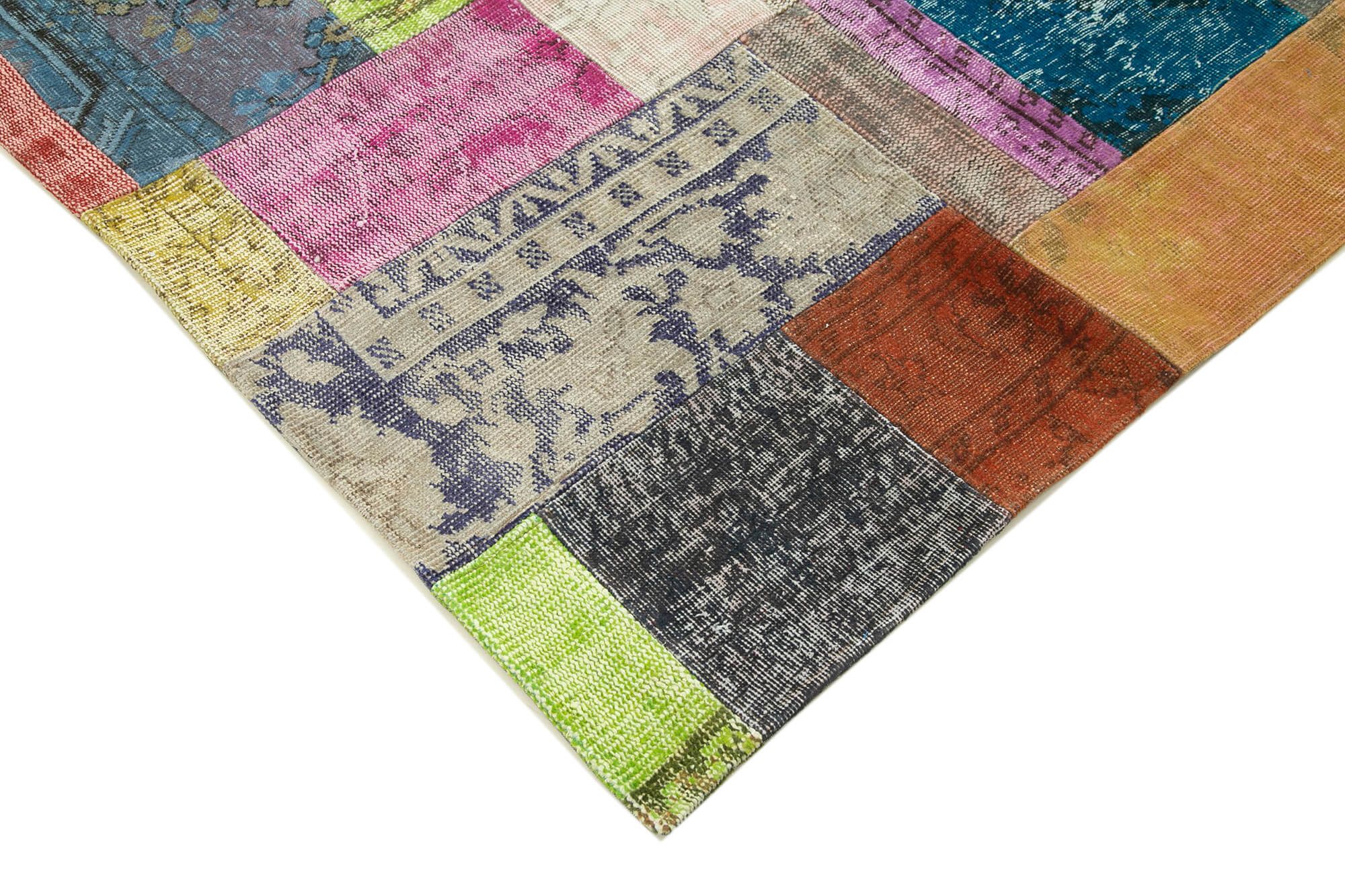 Tapis oriental vintage noué à la main 202 cm x 301 cm