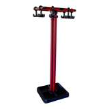 Red and black coat rack design 1980s
