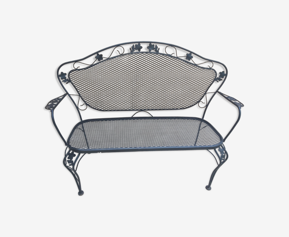 Iron garden bench