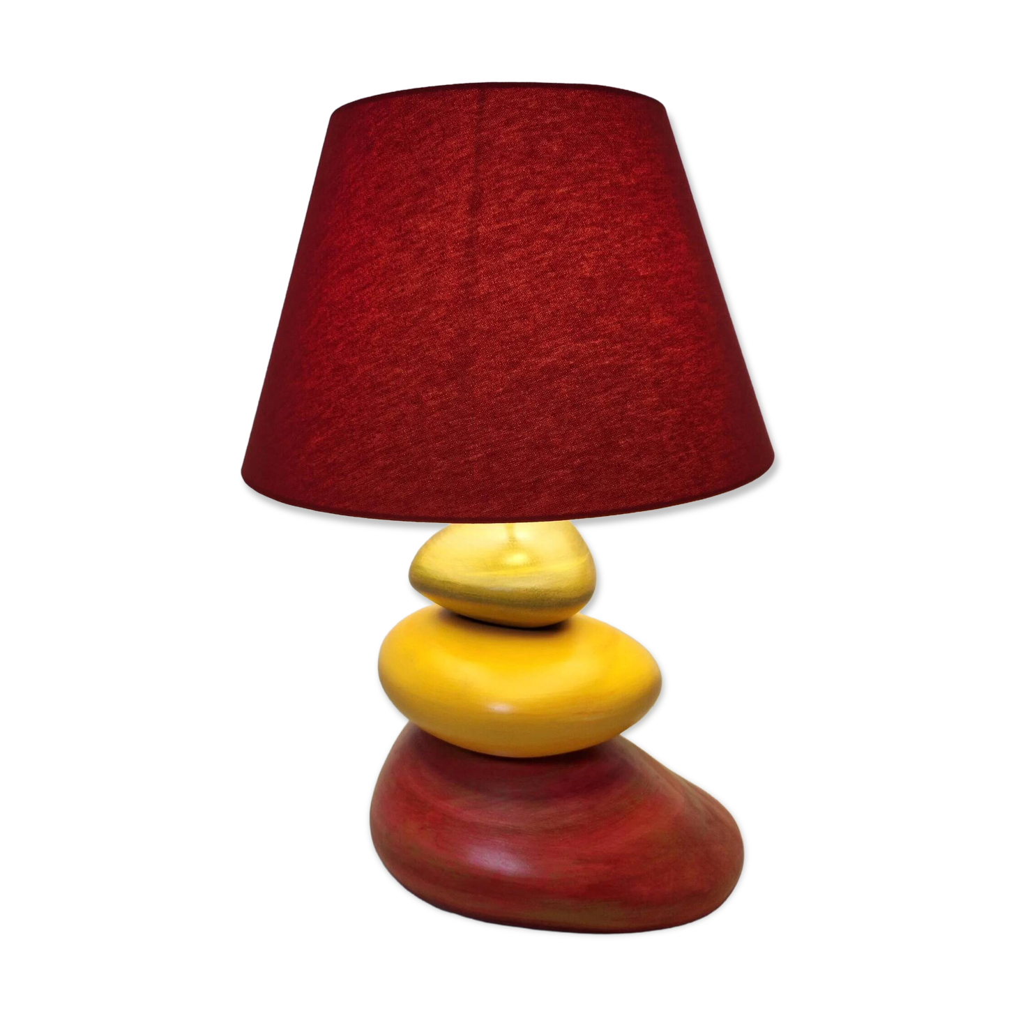 François Chatain pebble lamp, France 1980s