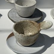 Service de petite vaisselle modulable en céramique indonésienne (6 éléments + coupelles)
