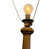 Grand lampadaire en bois doré – début XXe siècle