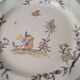 6 dinner plates with Moustiers de Longchamp decor. 1985