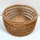 Braided rattan basket from the 70s