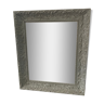 Rectangular patinated mirror