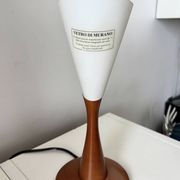 Lampe Neoggetti en verre de Murano et bois
