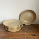 6 deep plates in stoneware