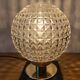 Lamp, marble, brass and chiseled glass 1960