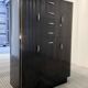 Vintage black Formica cabinet from the 60s