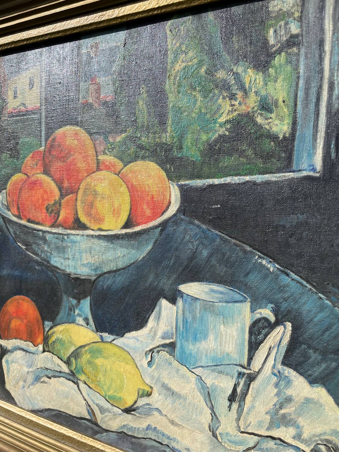 Still life painting in oil