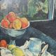 Still life painting in oil