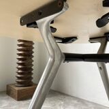 Tecno Nomos Round Table Brushed Metal