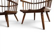 Paire de fauteuils lounge Windsor faits à la main, Angleterre, vers 1960