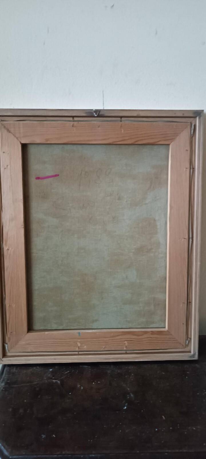 Abstract oil painting on canvas