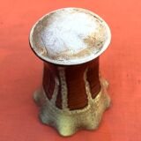 1950s Cornet Vase Vallauris Style Glazed Ceramic