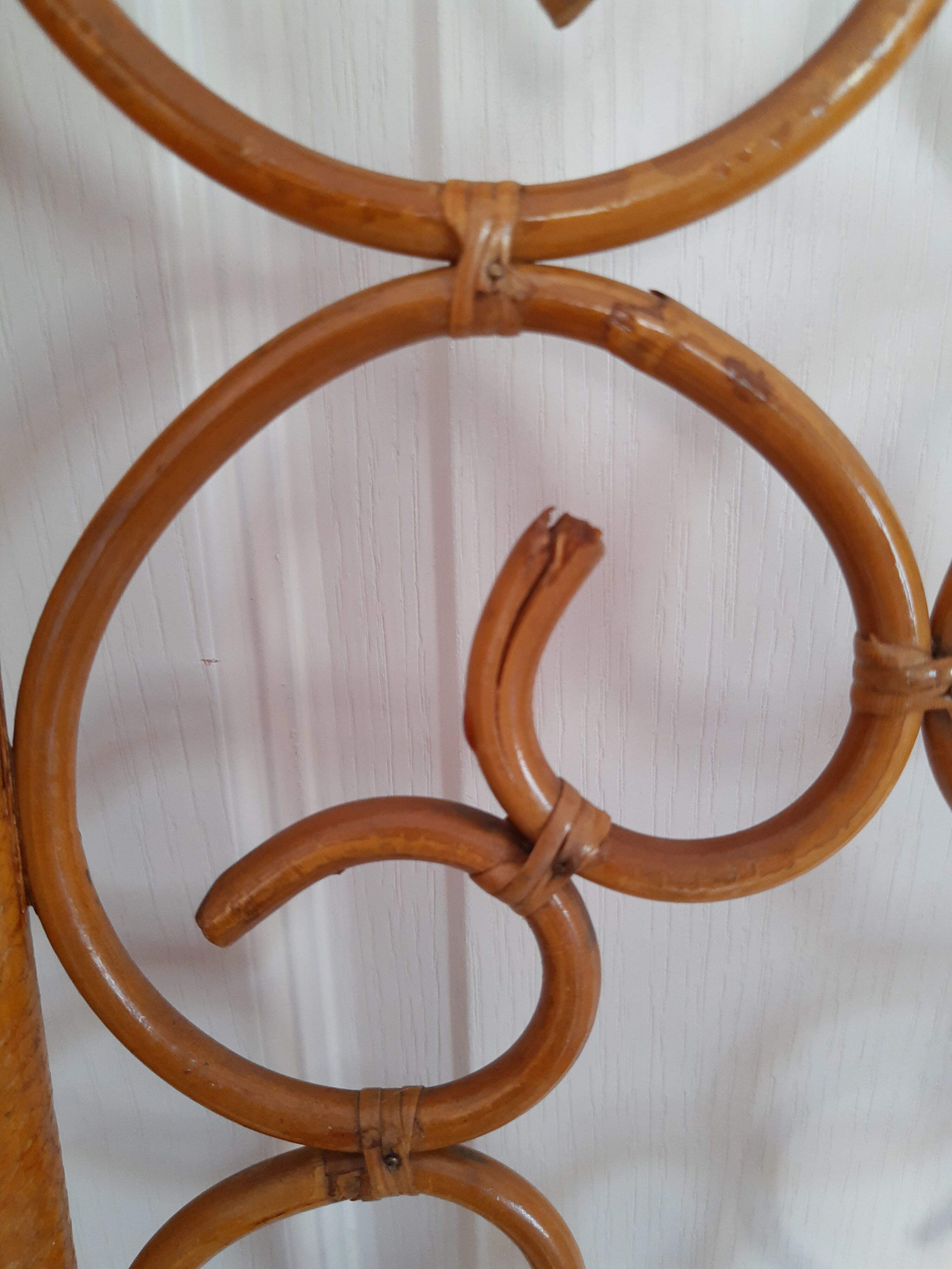 Paravent rotin vintage 3 ventaux