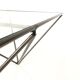 Table low vintage 60s/70s design steel wire