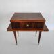 Bedside table in varnished wood veneer of the years 60