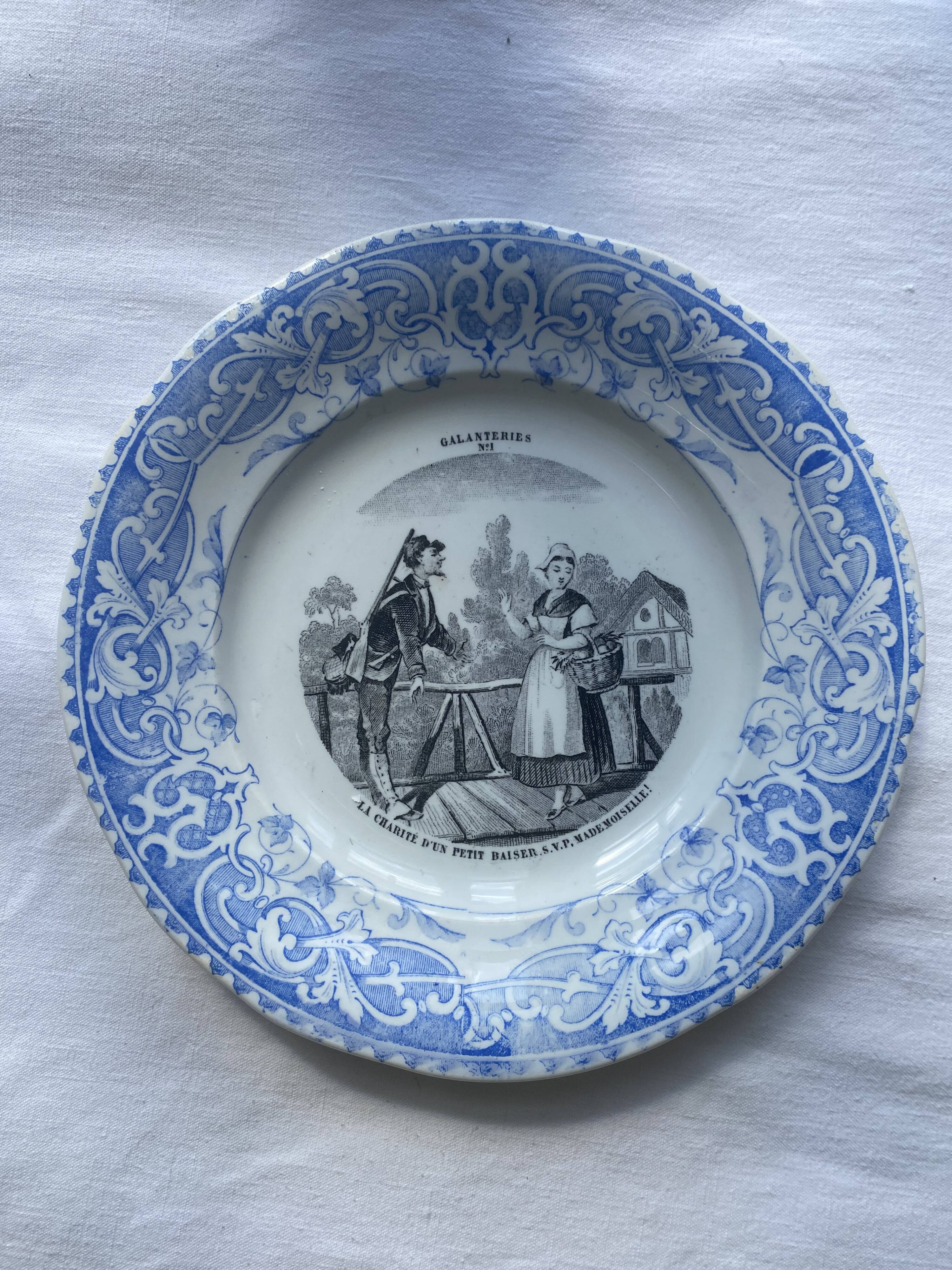 Talking plate series "galanteries"