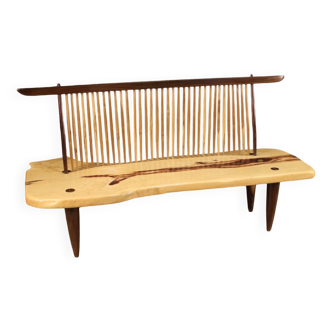 George Nakashima style wooden design sofa