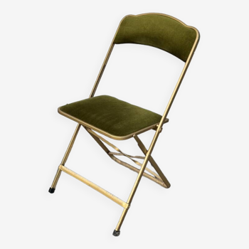 Velvet folding chair