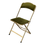 Velvet folding chair