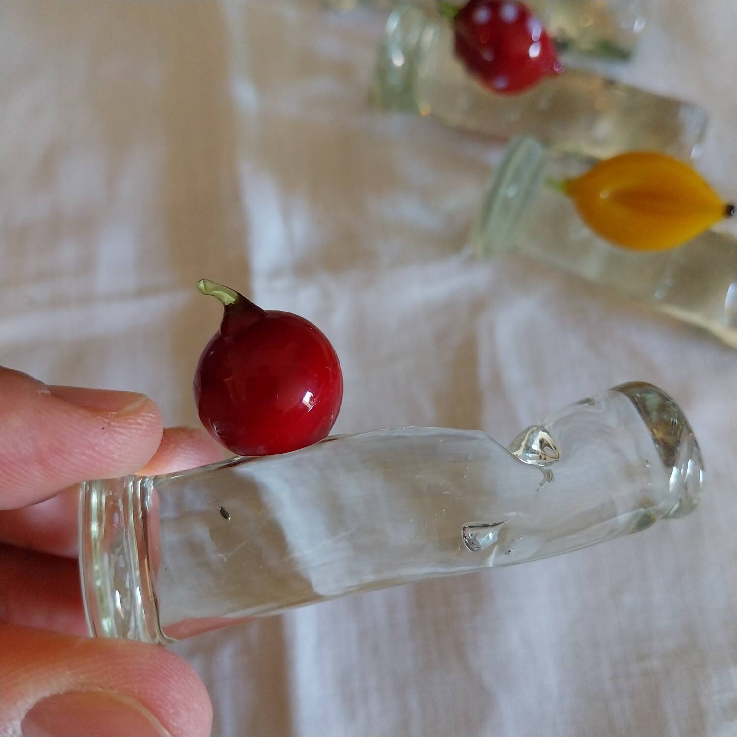 Blown glass knife rests