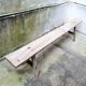 Oak farm bench