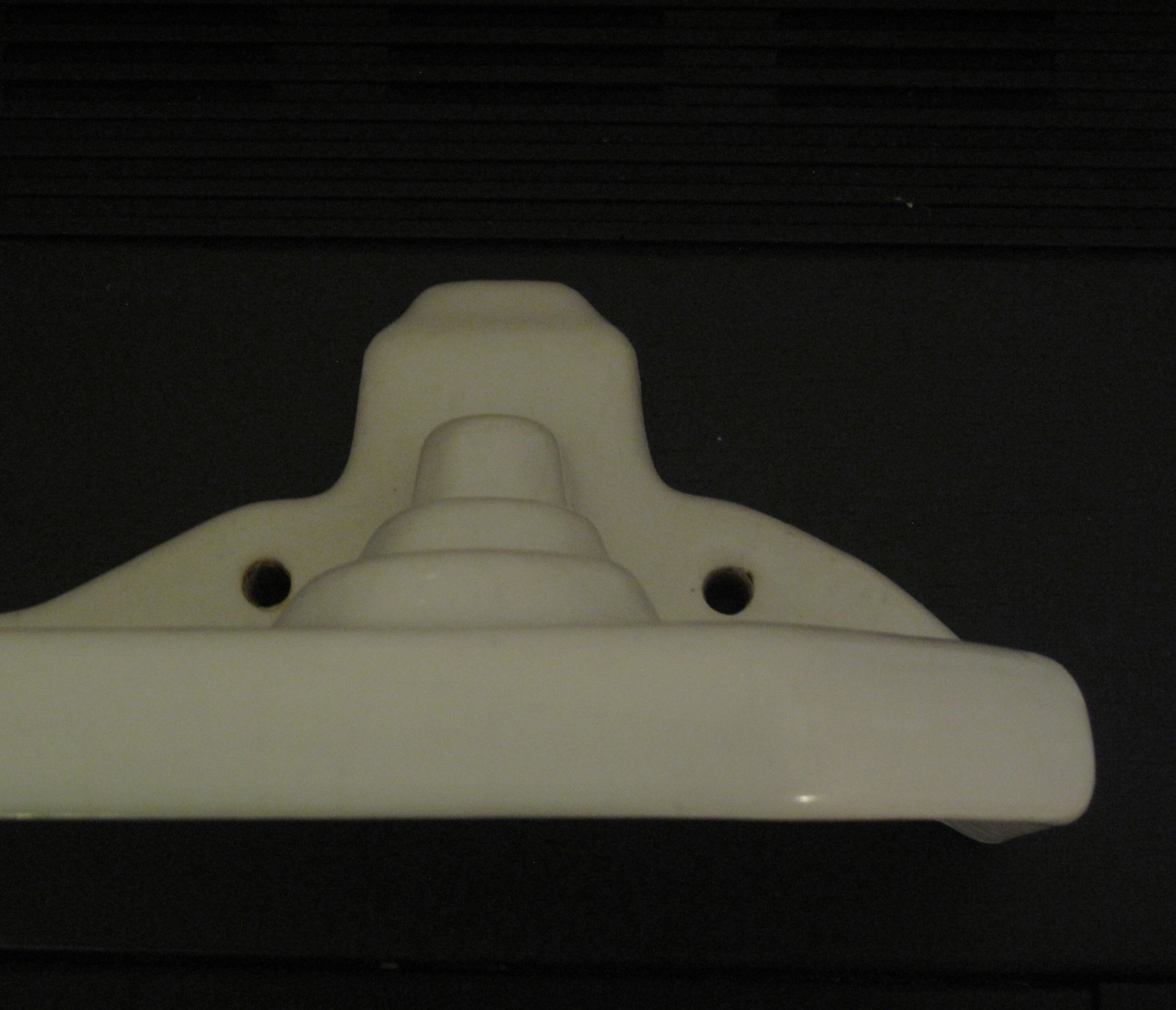 Art deco porcelain shelf 30s bathroom