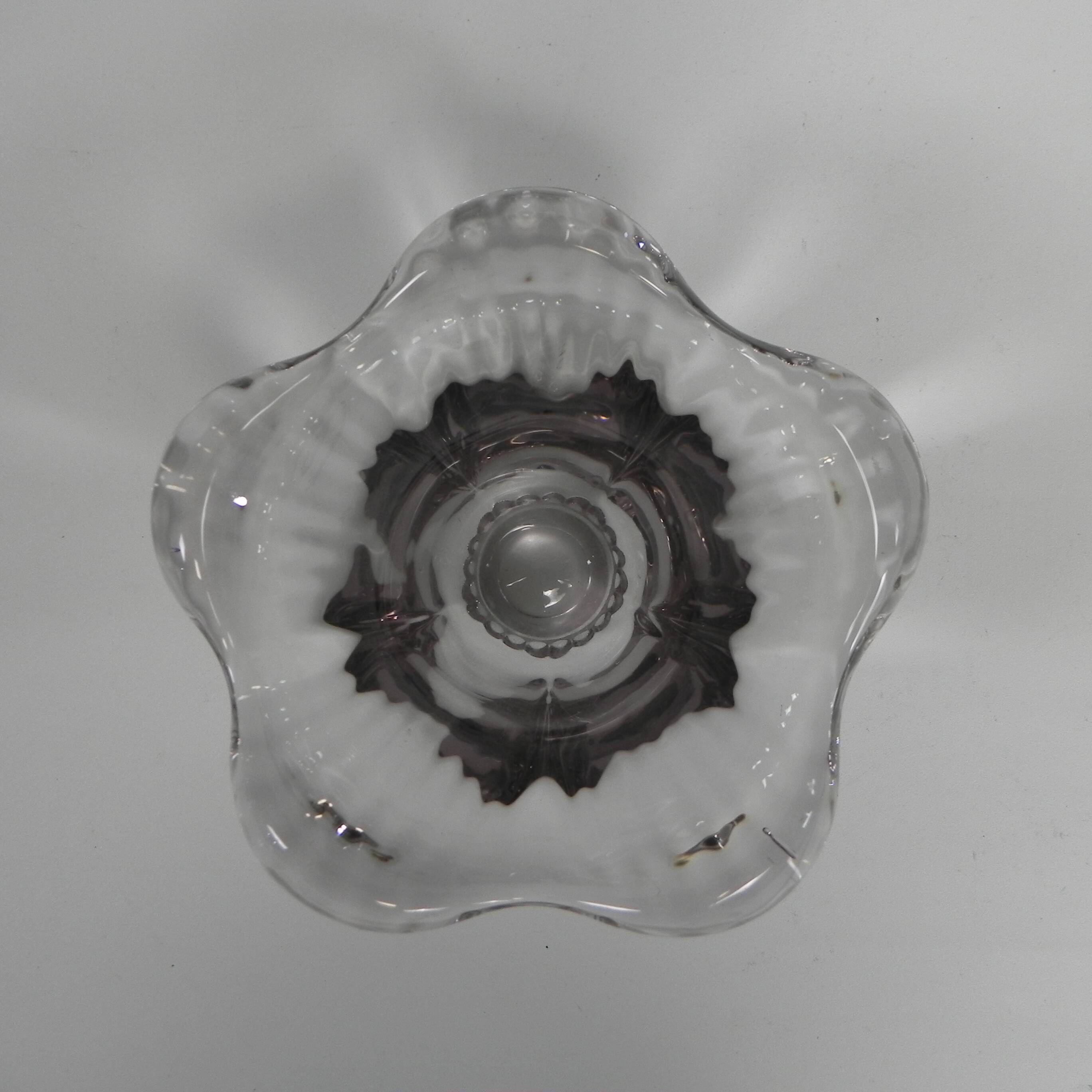 Thick-walled glass vase in Daum style, 1950s