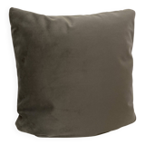 Coussin velours gris argenté