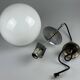 1960s and 1970s Globe Lamp, Hanging Lamp, Glass Ceiling Lamp, Space Age Des