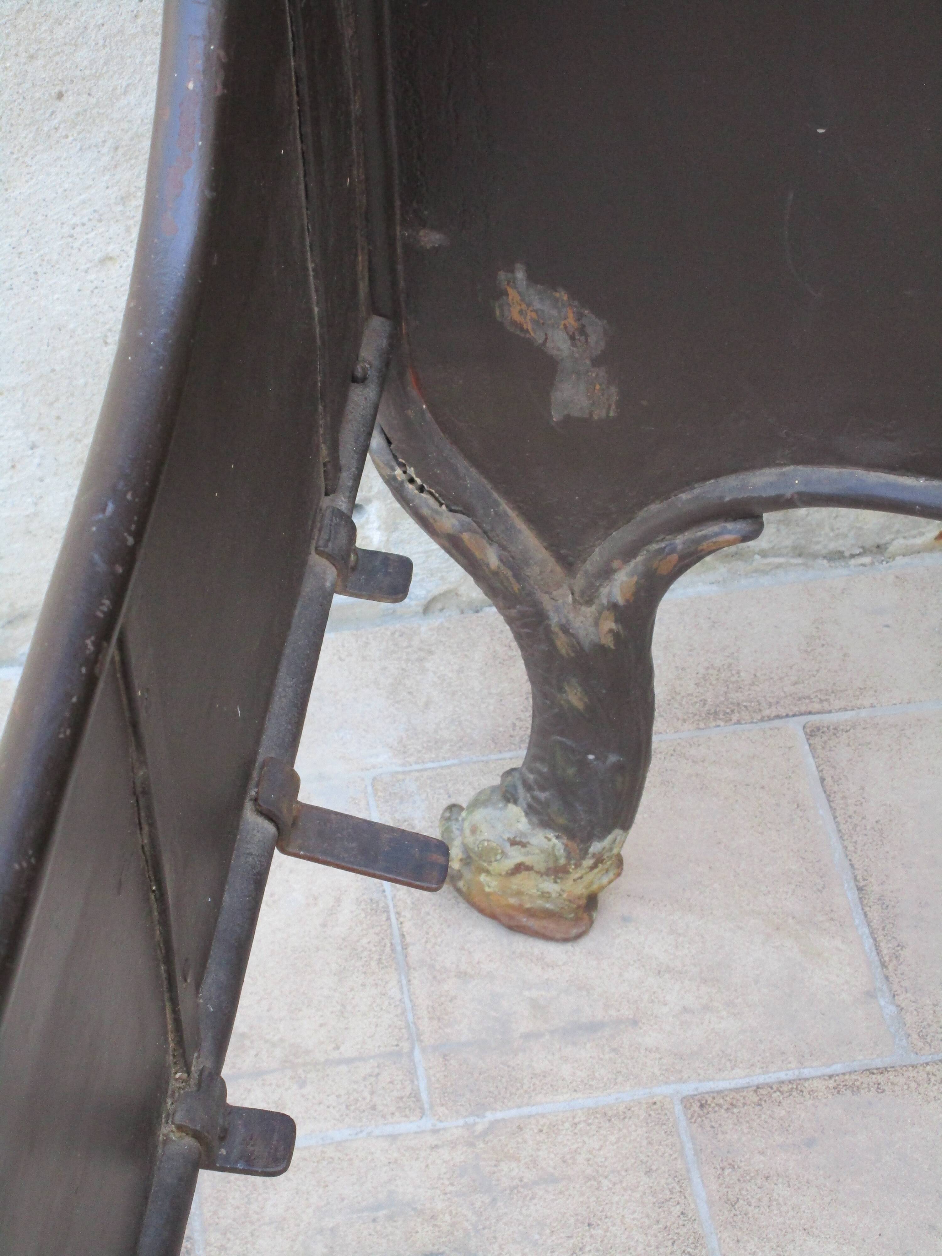 Metal bed Napoleon III style