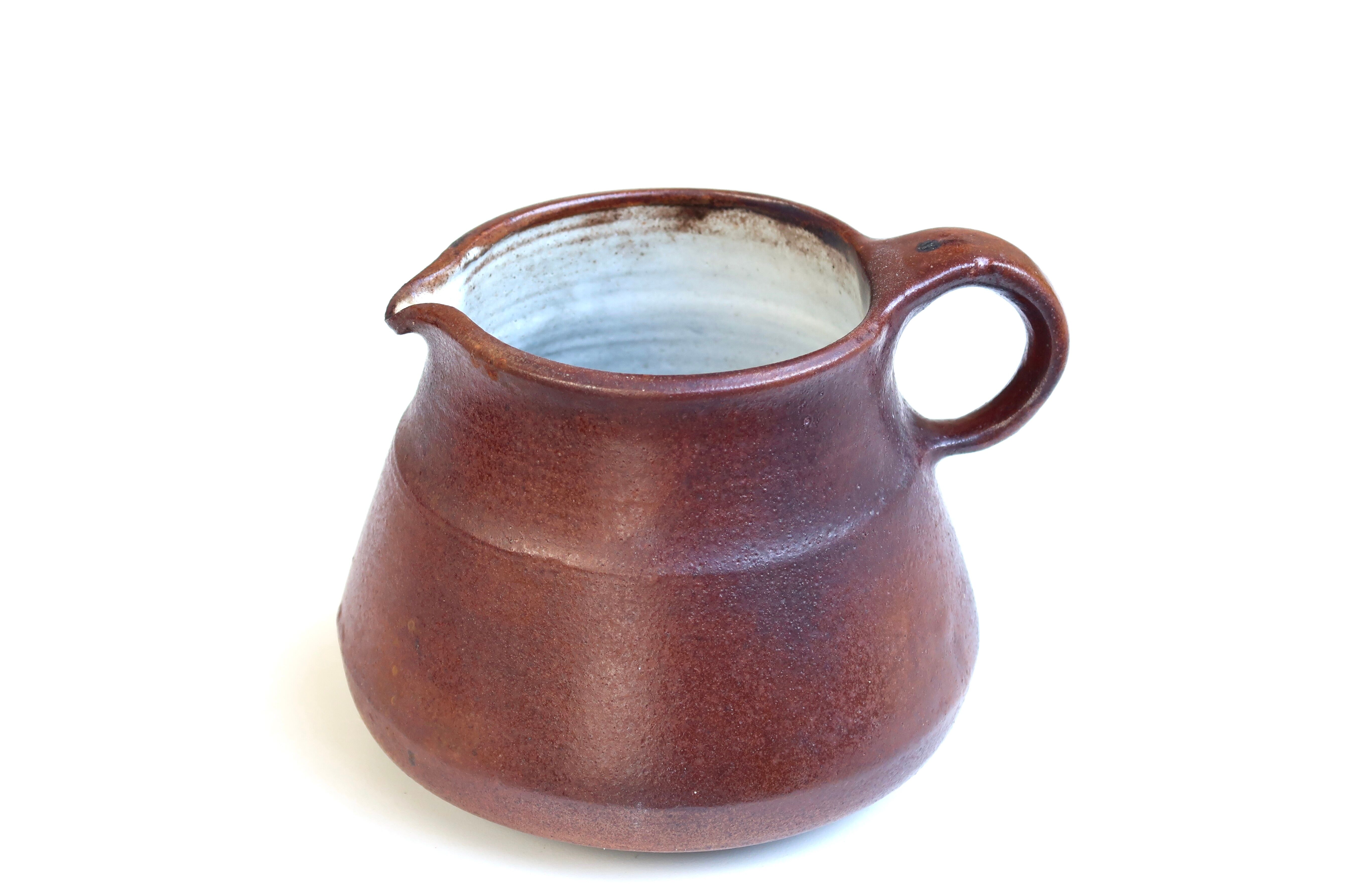 Ceramic pitcher by Michel and Nicole Anasse, 60s