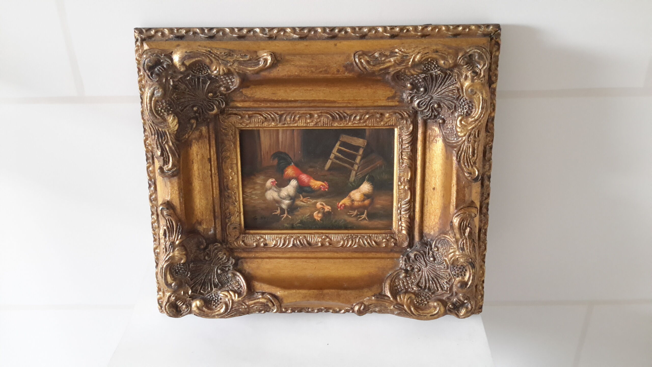 Oil on panel late 18th early 19th