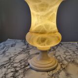 Lampe a poser en albâtre vintage