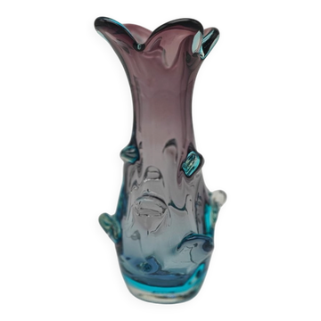 Vase vintage par Jan Beranek pour Skrdlovice, années 1950