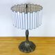 Lampe en bronze avec abat-jour en nacre