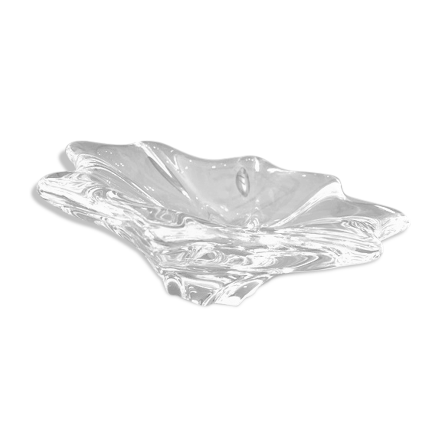 Superb ashtray or empty pocket of octagonal baccarat crystal shape