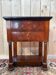 Table d'appoint Empire en noyer et marbre noir