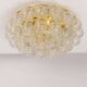 Spectacular Sputnik Flush Mount Glass Snow Balls by Doria, Germany, 1970s