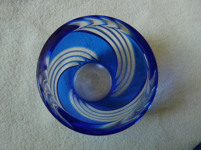 blue glass jewelry box
