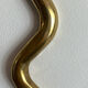 Large brass cobra wall candle holder