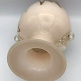 Sulfur glass vase with artistic polychrome inclusion 20.5 cm